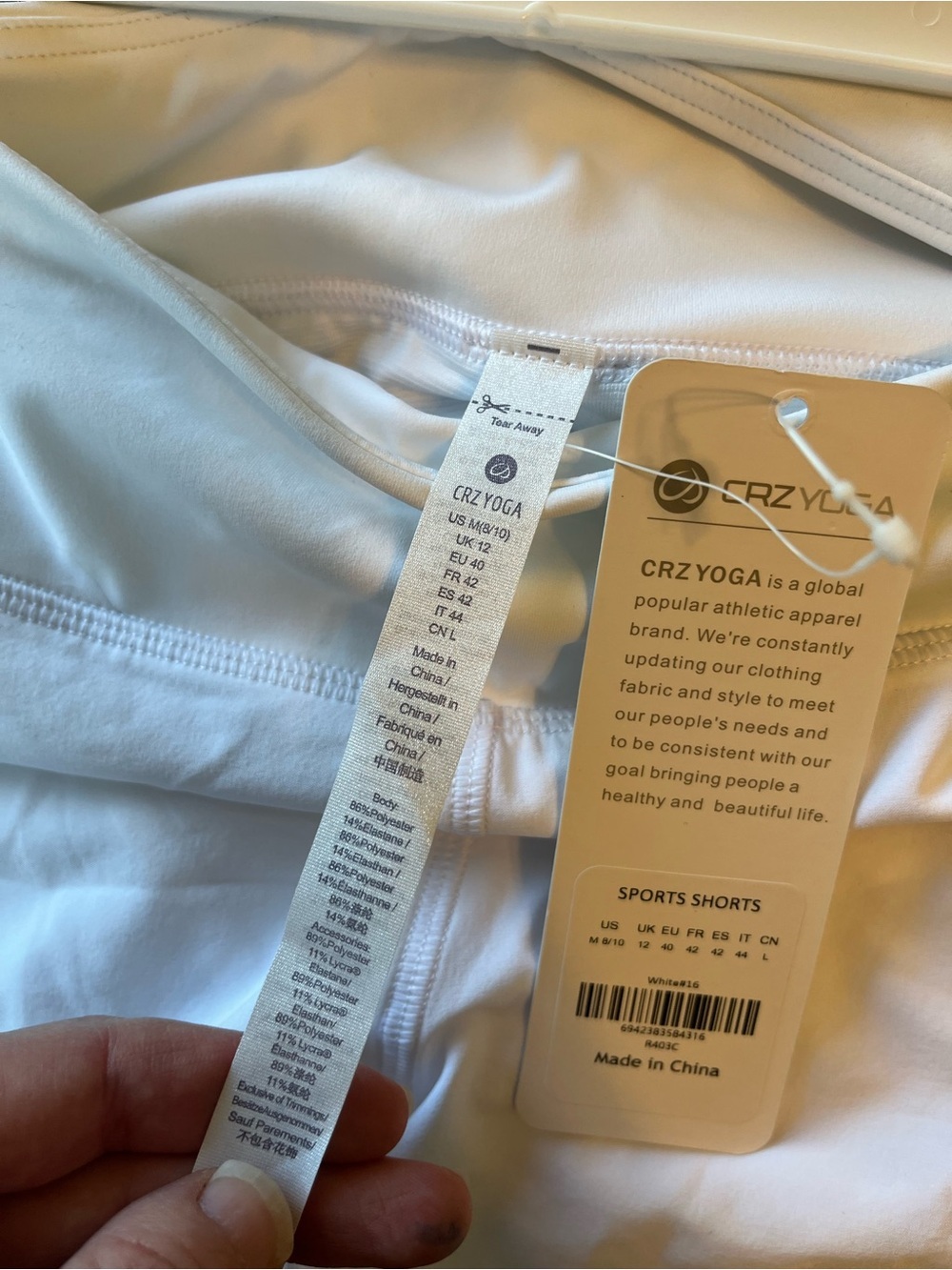 CRZ Yoga Women's Medium 8/10 Sport Shorts NWT - Picture 8 of 8